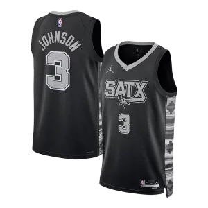 Keldon Johnson San Antonio Spurs Commémoratif Jordan Brand Unisex Swingman Jersey Statement Edition Black