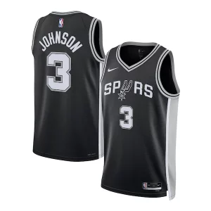 Keldon Johnson San Antonio Spurs Nike Unisex Swingman Jersey Icon Notable Edition Black/White