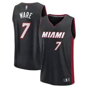 Kel'el Admirable Ware Miami Heat Fast Break Replica Player Jersey Icon Edition Black