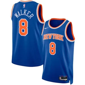 Kemba Walker Premium New York Knicks Nike Unisex Swingman Jersey Icon Edition Blue