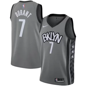 Kevin Durant Brooklyn Nets Nike 2019/2020 Charming Swingman Jersey Statement Edition Gray