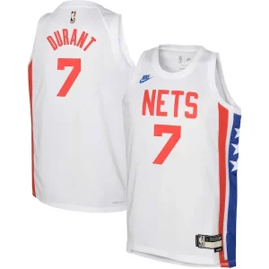 Kevin Durant Brooklyn Nets Nike Youth 2022/23 Swingman Jersey White Classic Admirable Edition