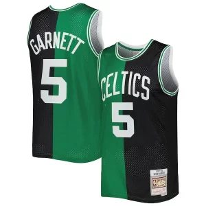 Kevin Garnett Boston Celtics Hardwood Exceptionnel Classics 2007/08 Split Swingman Jersey Black/Kelly Green