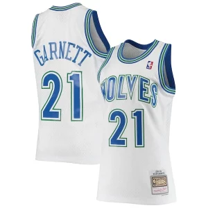 Kevin Garnett Minnesota Timberwolves 1995/96 Hardwood Refiné Classics Swingman Jersey White