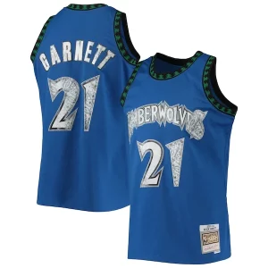 Kevin Garnett Minnesota Timberwolves 2003/04 Hardwood Classics Charming NBA 75th Anniversary Diamond Swingman Jersey Blue