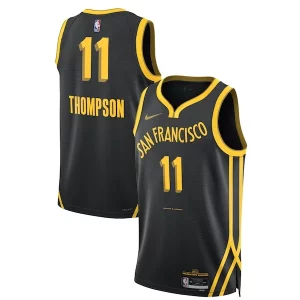 Klay Thompson Golden State Warriors Nike Unisex 2023/24 Swingman Distingué Jersey Black City Edition