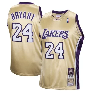Kobe Bryant Los Angeles Lakers Gracieux Hall of Fame Class of 2020 #24 Authentic Hardwood Classics Jersey Gold