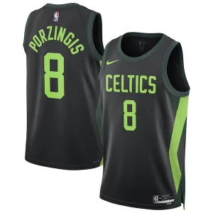Kristaps Porzingis Boston Celtics Incontournable Nike Unisex 2024/25 Swingman Player Jersey City Edition Black