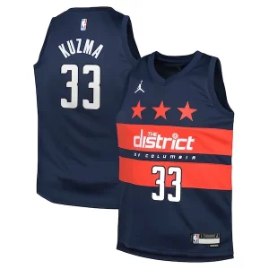 Kyle Kuzma Washington Wizards Jordan Brand Sophistiqué Youth Swingman Jersey Statement Edition Navy