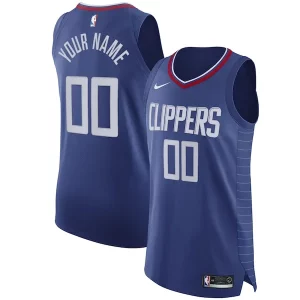 LA Clippers Nike Haut de gamme 2020/21 Authentic Custom Jersey Blue Icon Edition