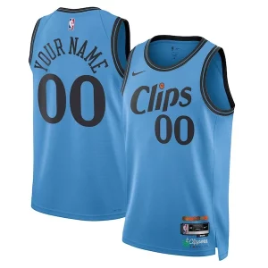 LA Clippers Nike Unisex 2024/25 Custom Swingman Jersey City Edition Light Blue Unique