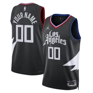 LA Uniques Clippers Jordan Brand Unisex 2022/23 Swingman Custom Jersey Statement Edition Black