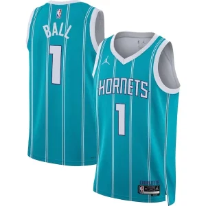 LaMelo Ball Charlotte Hornets Jordan Brand Unisex Authentique Swingman Jersey Icon Edition Teal/White