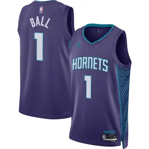 LaMelo Ball Charlotte Hornets Jordan Brand Unisex Personalisable Swingman Jersey Statement Edition Purple