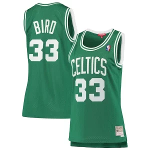 Larry Bird Boston Celtics Women's 1985 86 Hardwood Superbe Classics Swingman Jersey Kelly Green