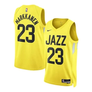 Lauri Markkanen Utah Jazz Nike Unisex Swingman Jersey Association Edition Gold Moderne
