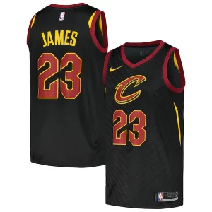 LeBron James Cleveland Cavaliers Nike Swingman Player Jersey Statement Edition Black Sophistiqué