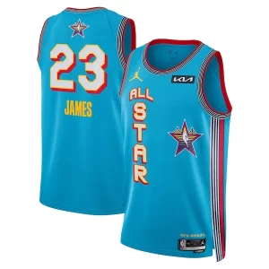 LeBron James Jordan Brand Unisex 2025 NBA All Star Éclatant Game Swingman Player Jersey Light Blue