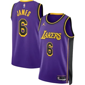 LeBron James Los Angeles Lakers Jordan Brand Unisex Swingman Superbe Jersey Statement Edition Purple