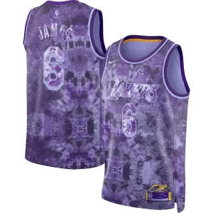 LeBron James Los Angeles Lakers Nike Authentique Unisex Select Series Swingman Jersey Purple