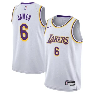 LeBron James Los Angeles Lakers Nike Youth Performance Swingman Jersey Association Edition Sophistiqué White