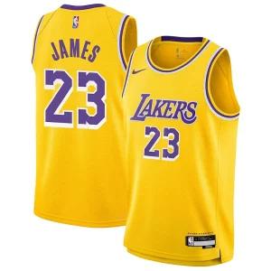 LeBron James Los Superbe Angeles Lakers Nike Youth Swingman Jersey Icon Edition Gold