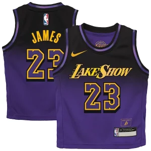 LeBron Uniques James Los Angeles Lakers Nike Toddler 2024/25 Swingman Player Jersey City Edition Purple