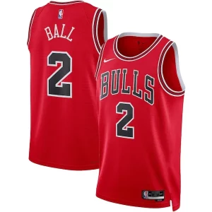 Lonzo Ball Exclusif Chicago Bulls Nike Unisex Swingman Jersey Icon Edition Red