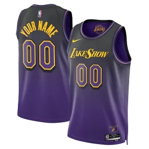 Los Angeles Captivant Lakers Nike Unisex 2024/25 Custom Swingman Jersey City Edition Purple