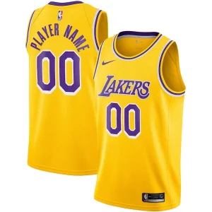 Los Angeles Lakers Incontournable Nike 2020/21 Swingman Custom Jersey Icon Edition Gold