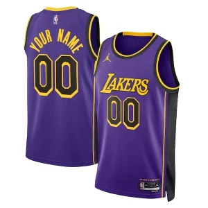 Los Angeles Lakers Jordan Brand Dashing Unisex 2022/23 Swingman Custom Jersey Statement Edition Purple