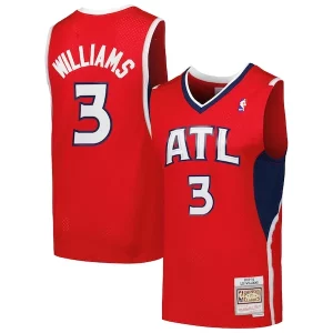 Lou Williams Atlanta Hawks 2001/02 Stylish Hardwood Classics Swingman Jersey Red