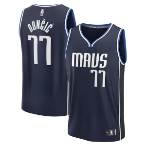 Luka Dončić Dallas Mavericks Men's Gracieux Fast Break Player Jersey Statement Edition Navy