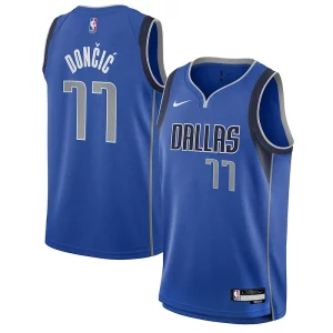 Luka Dončić Dallas Mavericks Nike Youth Swingman Jersey Icon Edition Blue Sophistiqué