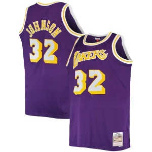 Magic Johnson Los Angeles Lakers Big Bold & Tall 1984/85 Hardwood Classics Swingman Jersey Purple