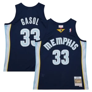 Marc Gasol Memphis Grizzlies 2008/09 Hardwood Splendide Classics Swingman Throwback Jersey Navy