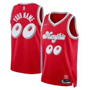 Memphis Grizzlies Nike Unisex 2024/25 Classique Custom Swingman Jersey City Edition Red