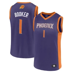 Men's Devin Booker Purple Phoenix Distingué Suns Player Jersey
