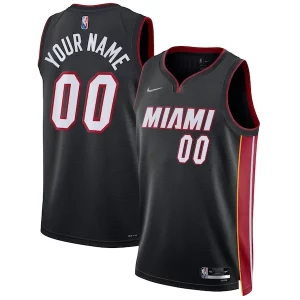 Miami Charming Heat Nike 2021/22 Diamond Swingman Custom Jersey Icon Edition Black
