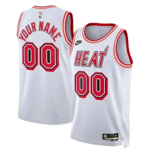 Miami Heat Nike Unisex 2022/23 Custom Swingman Jersey Superbe Classic Edition White