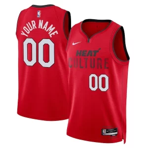 Miami Heat Nike Unisex 2024/25 Custom Swingman Unique Jersey City Edition Red