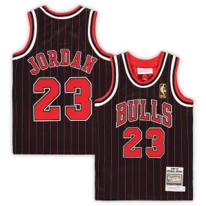 Michael Jordan Chicago Bulls Toddler 1996/97 Hardwood Classics Sophistiqué Authentic Jersey Black/Red/White