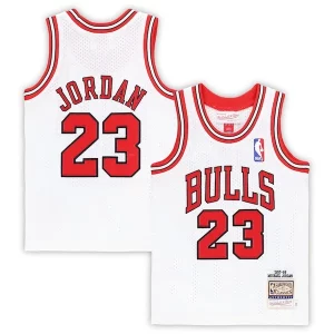 Michael Jordan Chicago Bulls Toddler 1997/98 Éclatant Hardwood Classics Authentic Jersey White/Black/Red