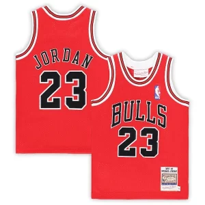 Michael Jordan Chicago Bulls Toddler 1997/98 Hardwood Classics Authentic Jersey Red/Black/White Authentique