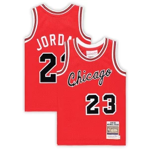 Michael Jordan Chicago Bulls Toddler Hardwood Classics Premium 1984/85 Authentic Swingman Jersey Red