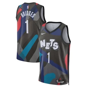 Mikal Bridges Brooklyn Nets Nike Unisex 2023/24 Swingman Jersey Black City Magnifique Edition