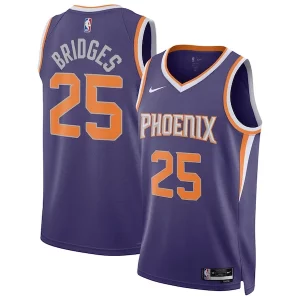 Mikal Bridges Phoenix Suns Nike Unisex Commémoratif Swingman Jersey Icon Edition Purple/White