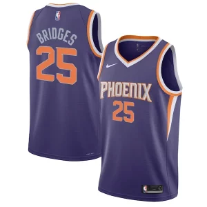 Mikal Bridges Phoenix Suns Nike Youth Swingman Haut de gamme Jersey Icon Edition Purple/White