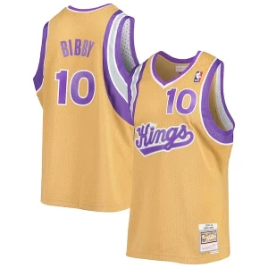 Mike Bibby Sacramento Kings 2005/06 Notable Hardwood Classics Swingman Jersey Gold