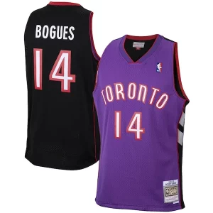 Muggsy Bogues Haut de gamme Toronto Raptors 2001/02 Hardwood Classics Swingman Jersey Purple